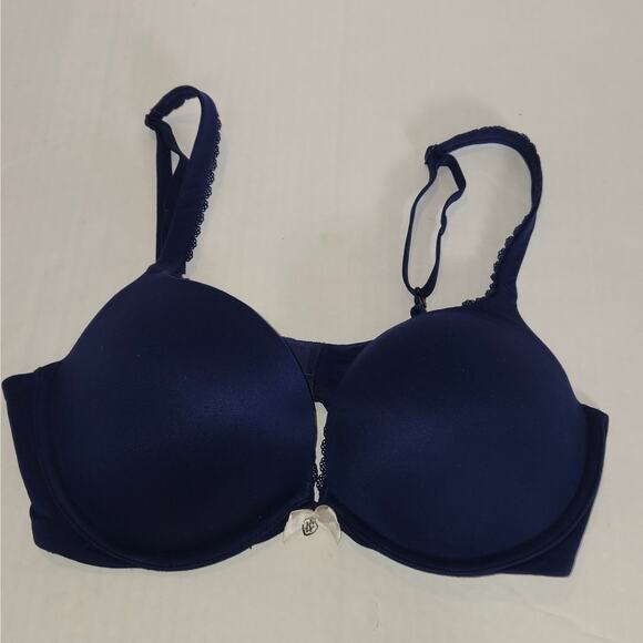 Victoria Secret body by Victoria Push Up 34D Blue Padded Back Closure Underwire - Picture 4 of 8